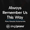 Always Remember Us This Way (Originally Performed by Lady Gaga) (Piano Karaoke Version)